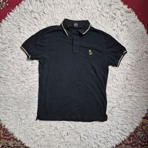 Mens OVO Polo Shirt Black Size Medium M Drake Octobers Very Own Preppy Classic ✨